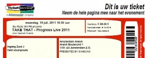 Tickets Take That Konzert in Amsterdam