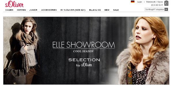 Leider eine Enttäuschung: Der Elle-Showroom bei s.Oliver