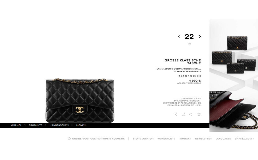 Handtasche Chanel 2.55 Designertasche